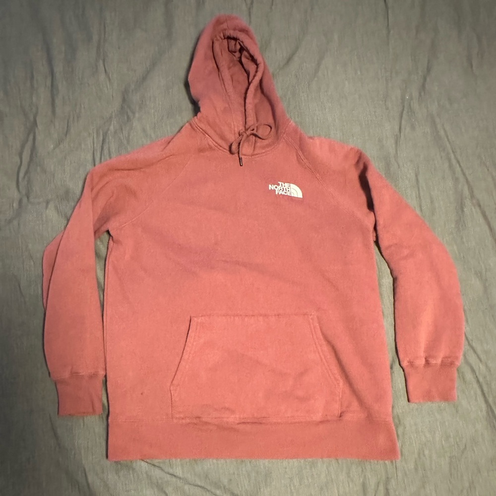 The North Face Red Sweater with Ribbed Cuffs and Relaxed Fit